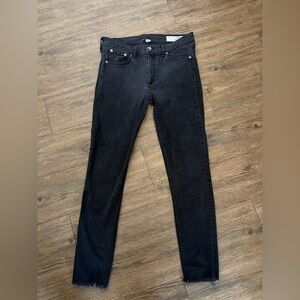 Rag & Bone Raw Hem Skinny Jeans